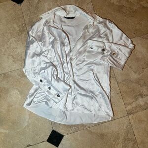 White Silk Dress Shirt